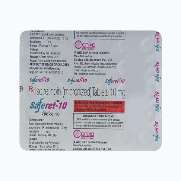 Saferet 10mg Tablet 30'S - Global Surgicals