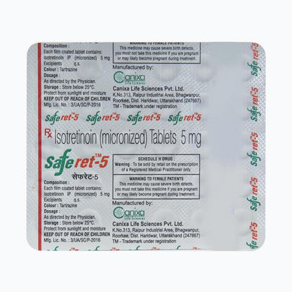 Saferet 5mg Tablet 30'S - Global Surgicals