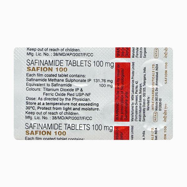 SAFION 100 Tablet 10's - Global Surgicals