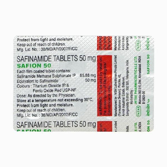 SAFION 50 Tablet 10's - Global Surgicals