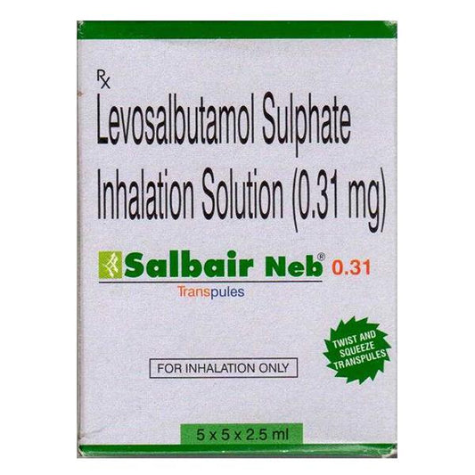 SALBAIR NEB 0.31 Transpule 5X2.5ml - Global Surgicals