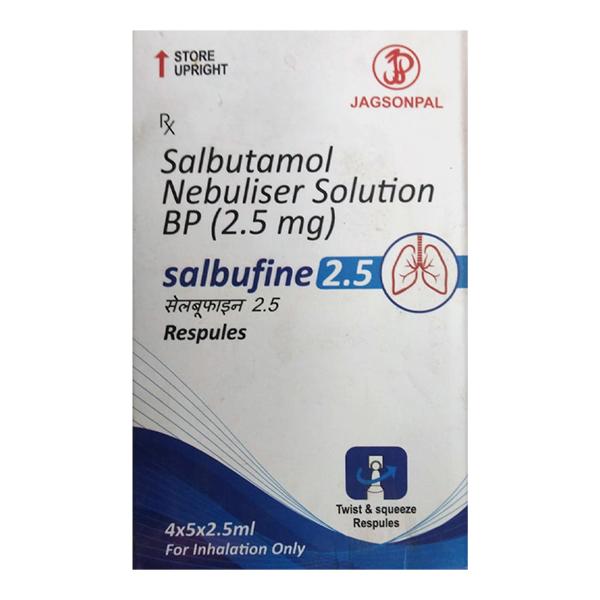 SALBUFINE 2.5 Respules 5x2.5ml - Global Surgicals