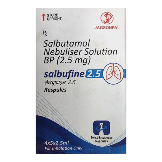 SALBUFINE 2.5 Respules 5x2.5ml - Global Surgicals