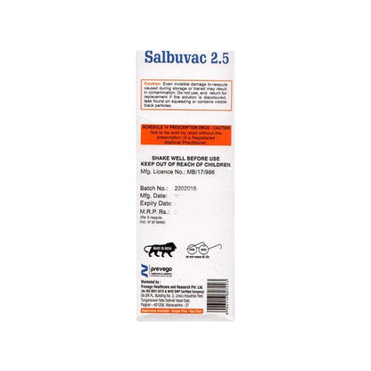 SALBUVAC 2.5 Respules 5X2.5ml - Global Surgicals