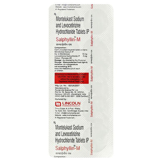 Salphyllin M 10/5mg Tablet 10'S - Global Surgicals