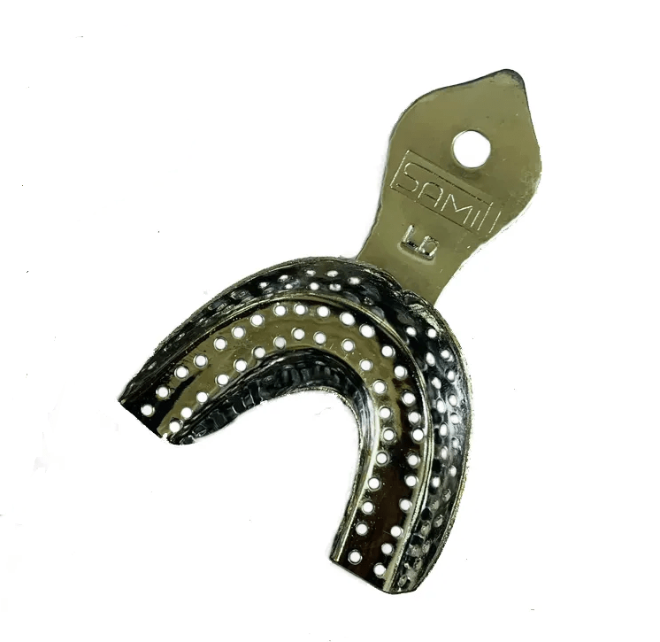 Samit Stainless Steel Lower Dentulous Trays - Global Surgicals