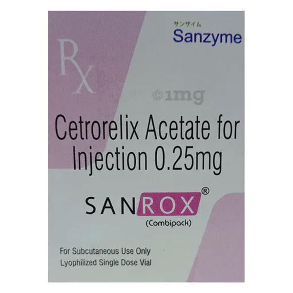 Sanrox 0.25mg Injection 1ml - Global Surgicals
