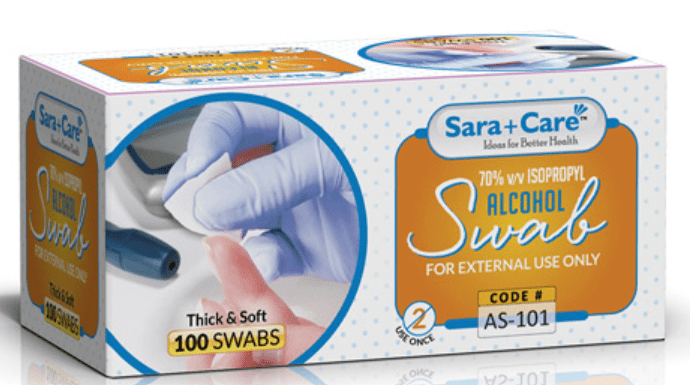 Sara Care Alcohol Swab - Global Surgicals
