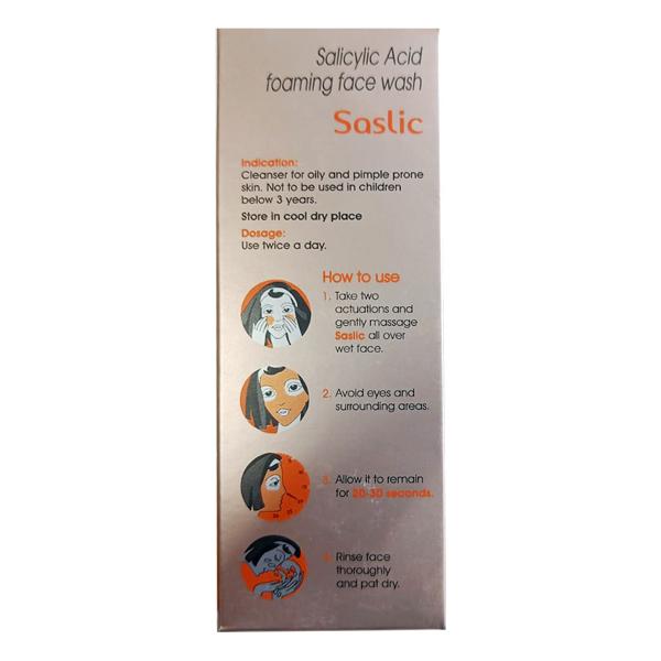 Saslic Face Wash Foam 60ml - Global Surgicals