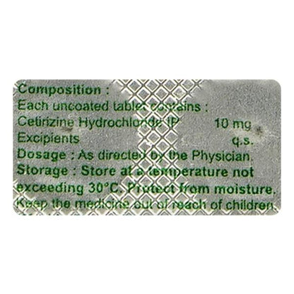 Satrin 10mg Tablet 10'S - Global Surgicals