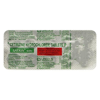 Satrin 10mg Tablet 10'S - Global Surgicals