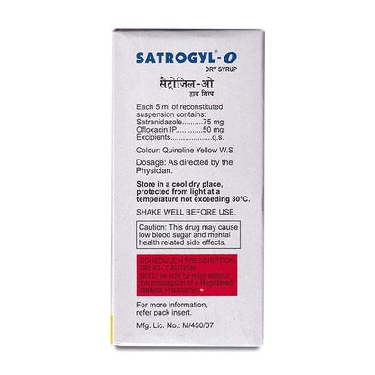 SATROGYL O Dry Syrup 60ml - Global Surgicals