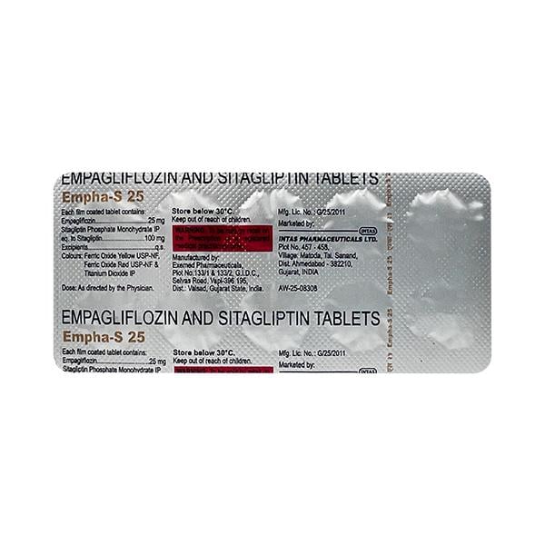 EMPHA S 25 Tablet 10's