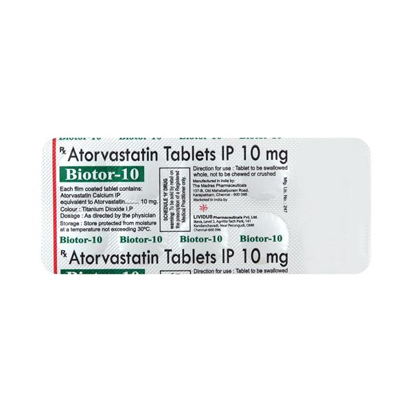 Biotor 10mg Tablet 10'S