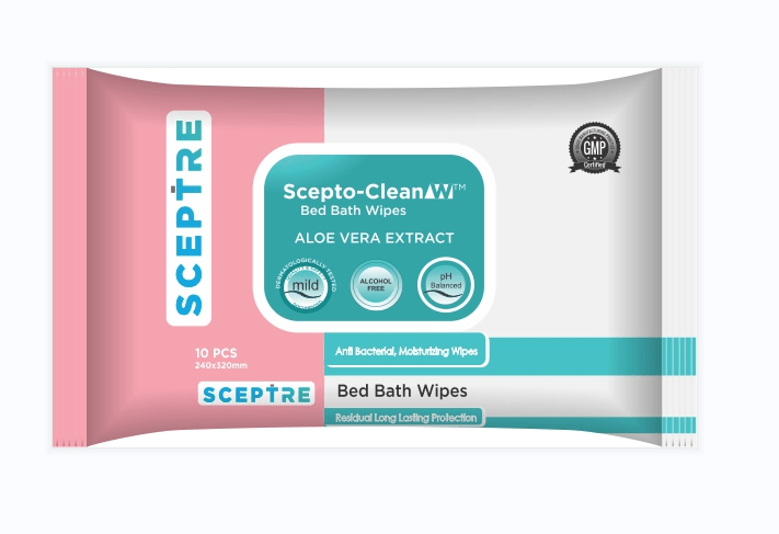 Sceptre Scepto Clean W Aloe Vera Wipes - Global Surgicals