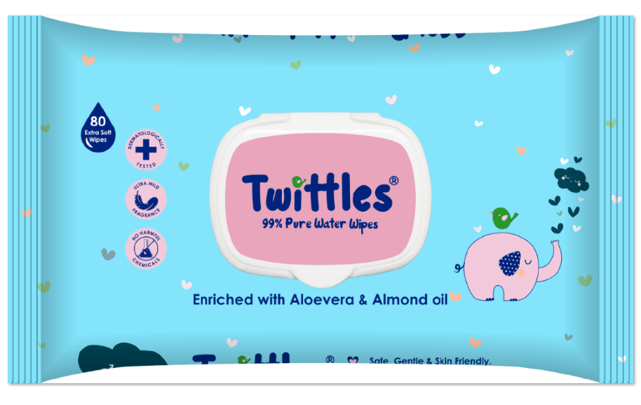 Sceptre Twittles Baby Wipes 99% Pure Water Wipes - Global Surgicals