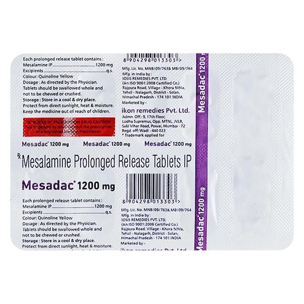 MESADAC 1200mg Tablet 10's