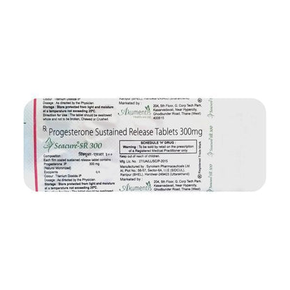 Seacure SR 300mg Tablet 10'S - Global Surgicals