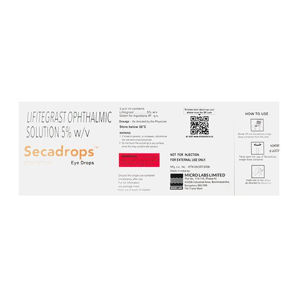 SECADROPS Eye Drops 30X0.2ml - Global Surgicals