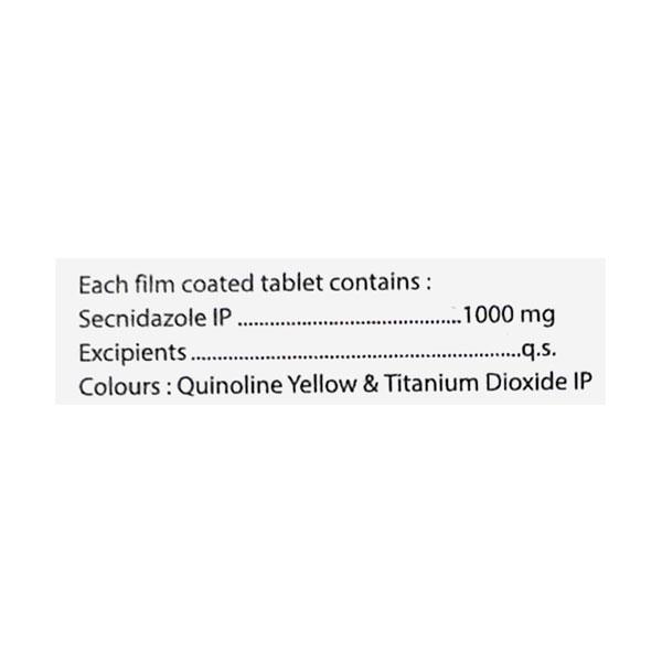 SECBACT 1000mg Tablet 2's - Global Surgicals