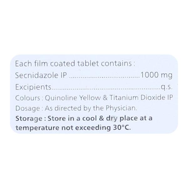 SECDAC 1000mg Tablet 2's - Global Surgicals
