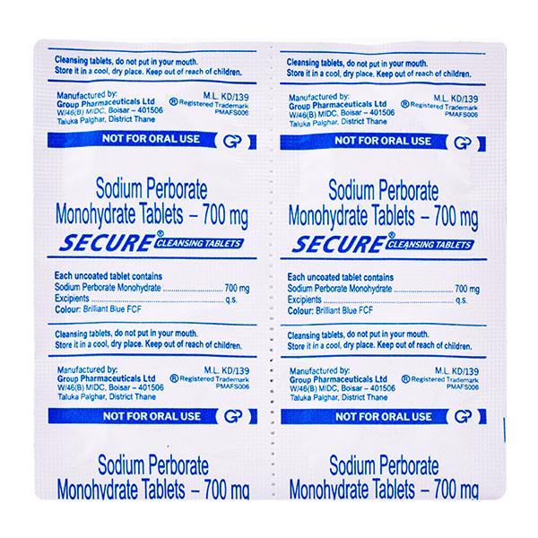 SECURE DENTURE Tablet 10's - Global Surgicals