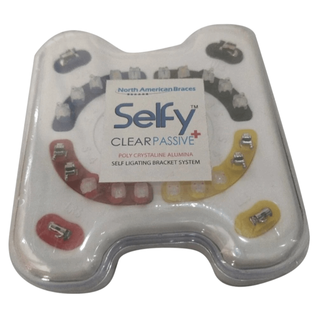 Selfy Plus Clear Polycrystalline Alumina Self - Ligating Brackets - Global Surgicals