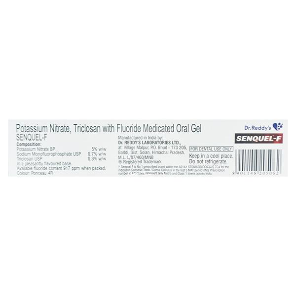 Senquel F Foaming Medicated Oral Gel 50gm - Global Surgicals