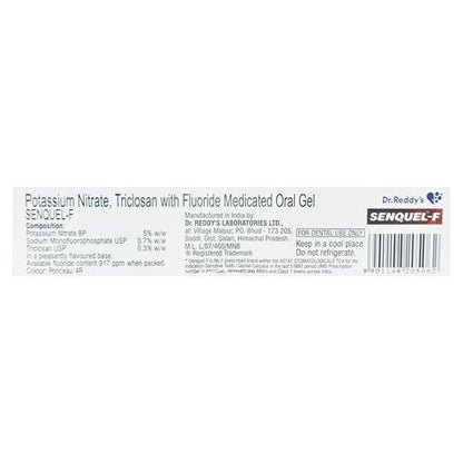 Senquel F Foaming Medicated Oral Gel 50gm - Global Surgicals