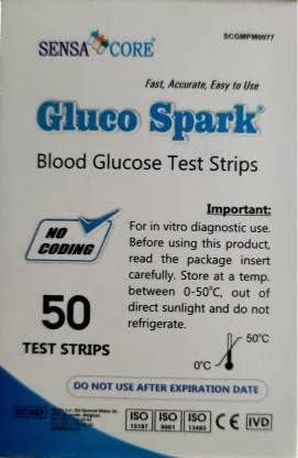 Sensacore Gluco Spark Blood Glucose Test Strips - Global Surgicals