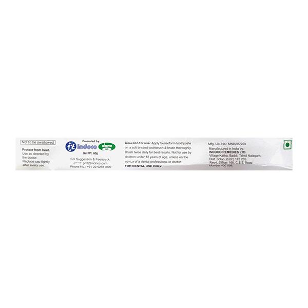 SENSOFORM NO ADDED SUGAR Dental Cream 60g - Global Surgicals