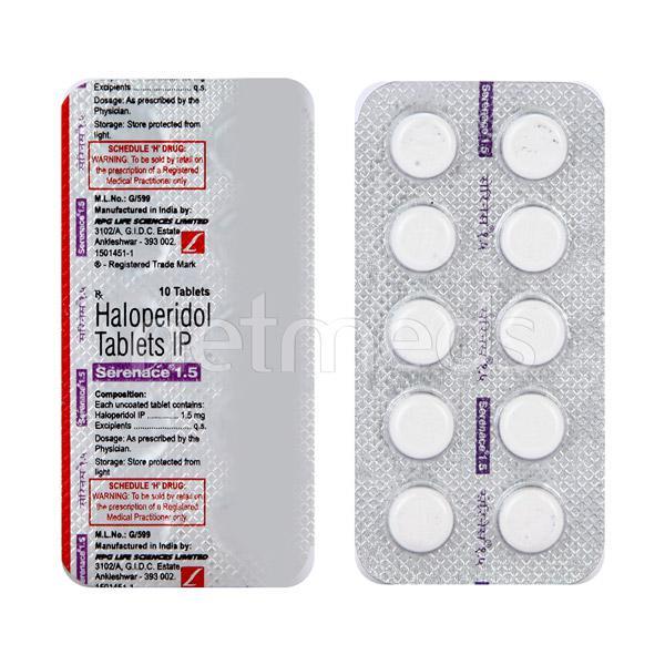 Serenace 1.5mg Tablet 10'S - Global Surgicals