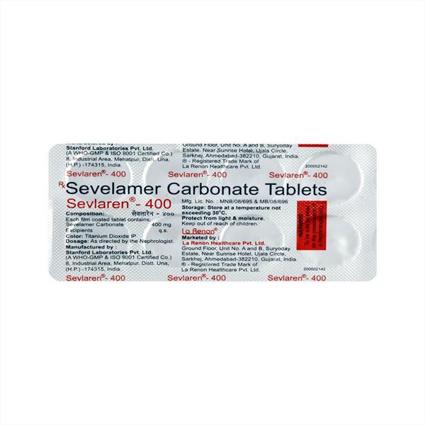 Sevlaren 400mg Tablet 10'S - Global Surgicals