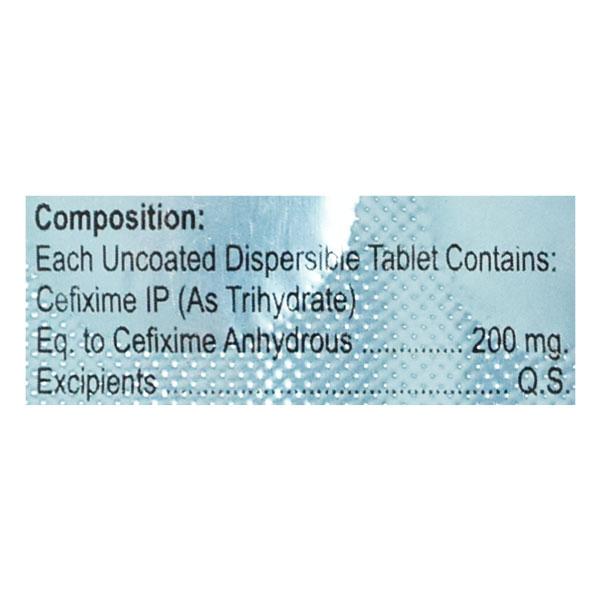 SUPEXIM 200 Dispersible Tablet 10's
