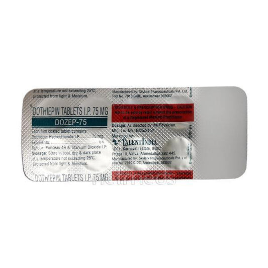 Dozep 75mg Tablet 10'S