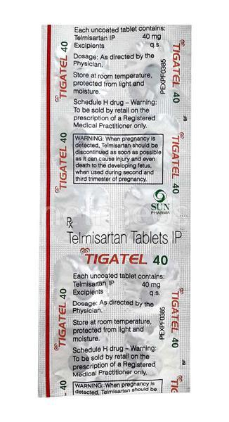 Tigatel 40mg Tablet 10'S