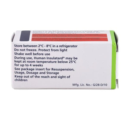 Human Insulatard 40IU Injection 1X10ml