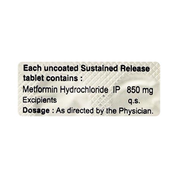 MET DM XL 850mg Tablet 10'S