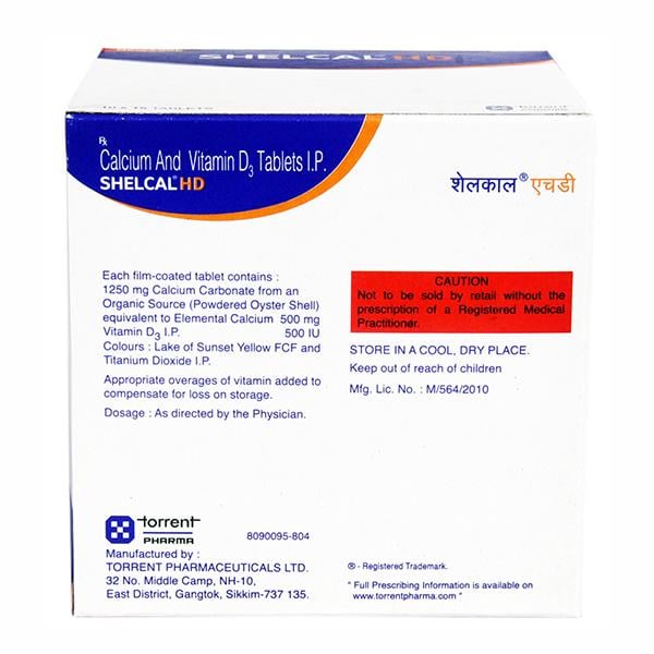 Shelcal HD Tablet 15'S - Global Surgicals