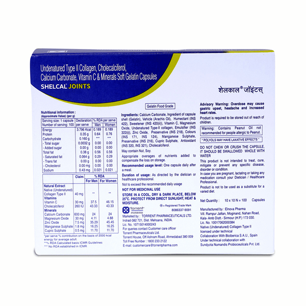 Shelcal Joints Capsule - Global Surgicals