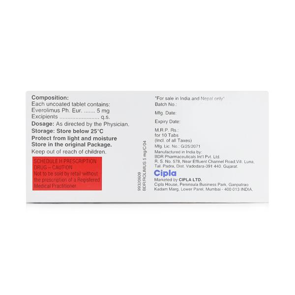 Rolimus 5mg Tablet 10'S