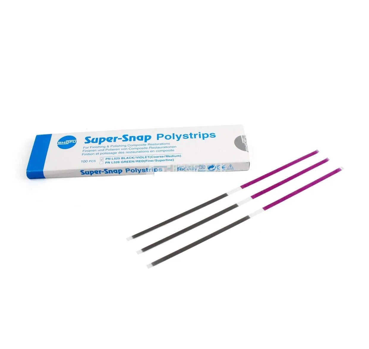 Shofu Super Snap Polystrips Polishing Instruments - Global Surgicals