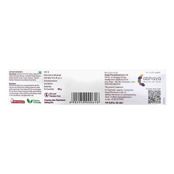 SHY NM MORE FOAMING FRESHNESS Tooth Paste 50g - Global Surgicals