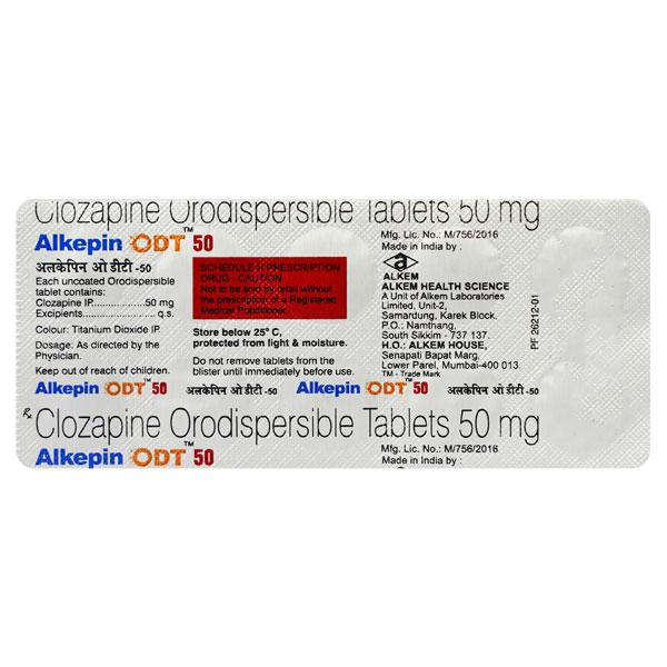 Alkepin Odt 50mg Tablet 10'S