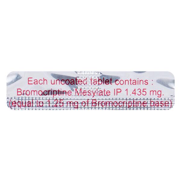 Sicriptin 1.25mg Tablet 10'S - Global Surgicals