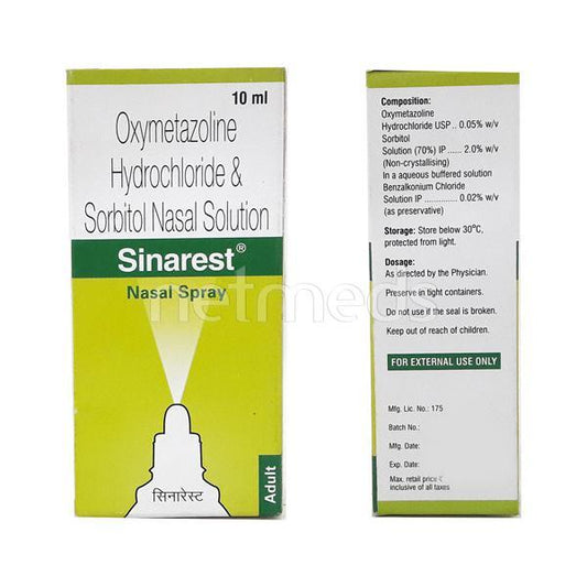 Sinarest Nasal Spray 10ml - Global Surgicals