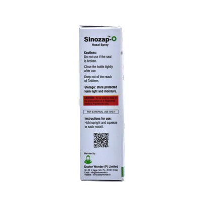 SINOZAP O ADULT Nasal Spray 10ml - Global Surgicals
