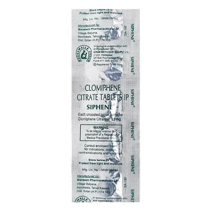 Siphene 50mg Tablet 5'S - Global Surgicals