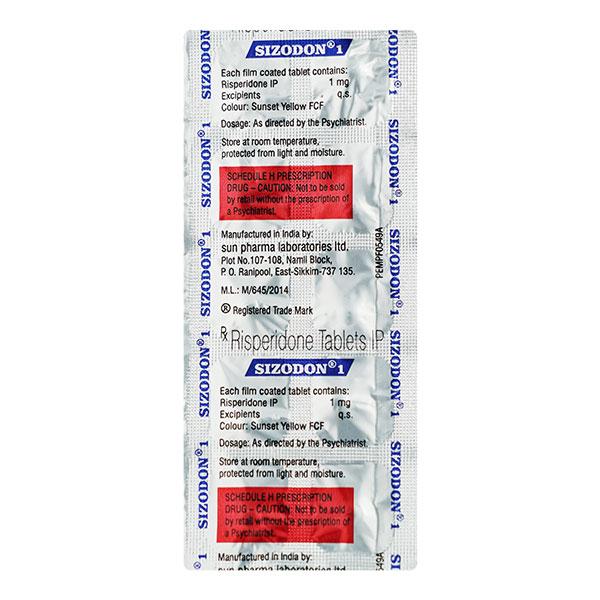 Sizodon 1mg Tablet 10'S - Global Surgicals