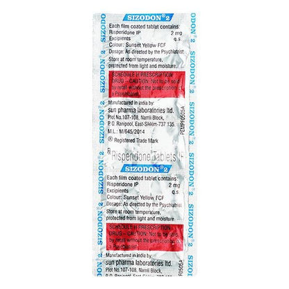 Sizodon 2mg Tablet 10'S - Global Surgicals